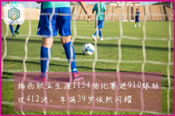 梅西职业生涯1154场比赛进910球助攻412次，年满39岁依然闪耀